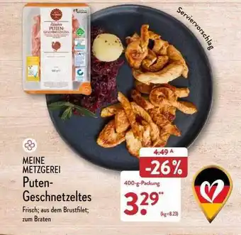 Aldi Nord Meine metzgerei puten-geschnetzeltes Angebot