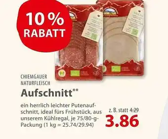 basic Chiemgauer naturfleisch aufschnitt Angebot