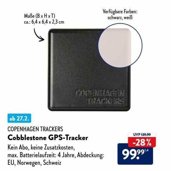 Copenhagen trackers cobblestone gpstracker Angebot bei Aldi Nord