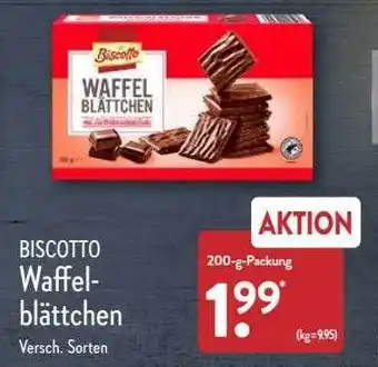 Aldi Nord Biscotto waffelblättchen Angebot