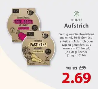 basic Beetgold aufstrich Angebot