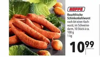 CITTI Markt Hoppe rauchfrische schinkenkohlwurst Angebot