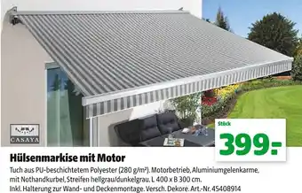 Hagebau Casaya Hülsenmarkise mit Motor Angebot