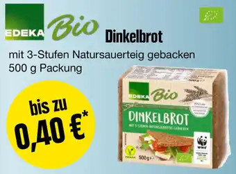 Edeka Edeka Bio Dinkelbrot 500 g Packung Angebot