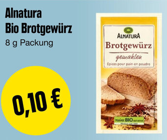 Edeka Alnatura Bio Brotgewürz 8 g Packung Angebot