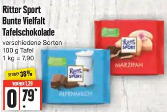 Edeka Ritter Sport Bunte Vielfalt Tafelschokolade 100 g Tafel Angebot