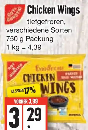 Edeka Gut & Günstig Chicken Wings 750 g Packung Angebot
