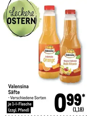 METRO Valensina Safte 1L Angebot