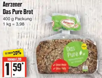 Edeka Aerzener Das Pure Brot 400 g Packung Angebot