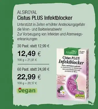 Vitalia Cistus PLUS Infektblocker Angebot