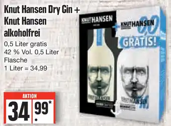 Edeka Knut Hansen Dry Gin + Knut Hansen alkoholfrei 0,5 Liter Angebot