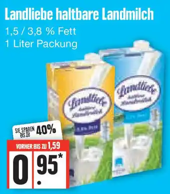 Edeka Landliebe Haltbare Landmilch 1 Liter Packung Angebot