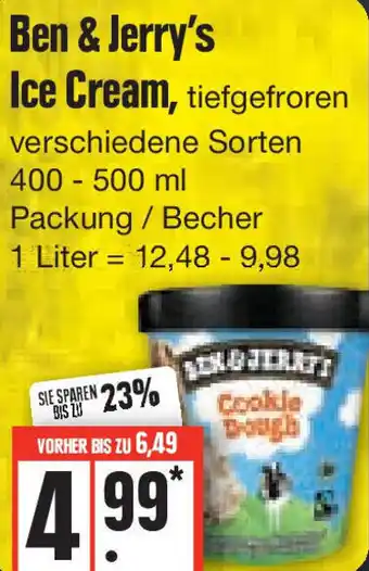 Edeka Ben & Jerry's Ice Cream 400-500 ml Packung/Becher Angebot