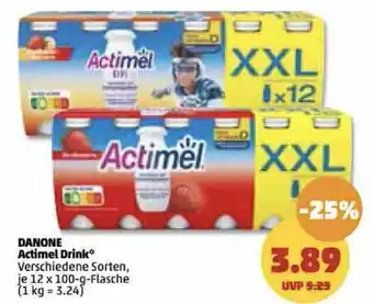 PENNY Danone Actimel Drink 12*100 g Angebot