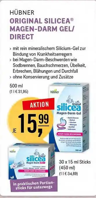 Reformhaus Bacher Hübner original silicea magen-darm gel oder direct Angebot