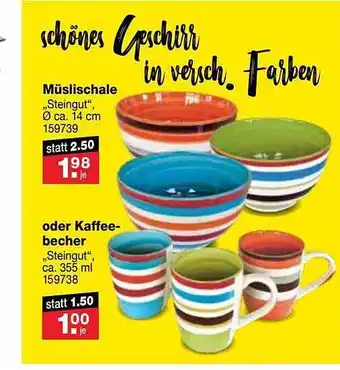 RL-Fundgrube Müslischale oder kaffeebecher Angebot