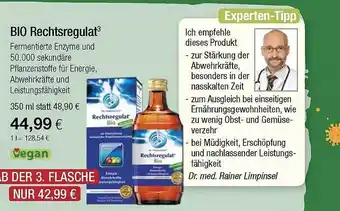 Vitalia BIO Rechtsregulat Angebot