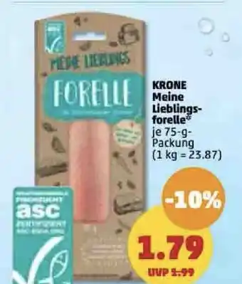 PENNY Krone Meine Lieblings Forelle 75 g Angebot