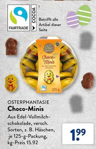 Aldi Süd Osterphantasie choco-minis Angebot