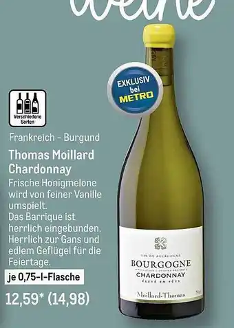 METRO Thomas moillard chardonnay Angebot