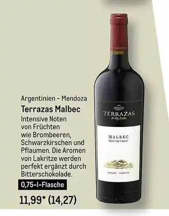 METRO Terrazas malbec Angebot