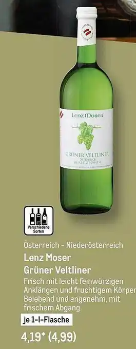 METRO Lenz moser grüner veltliner Angebot