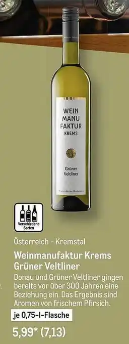 METRO Weinmanufaktur krems grüner veltliner Angebot