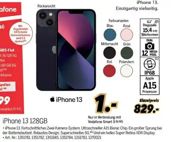 MEDIMAX iPhone 13 128GB Angebot