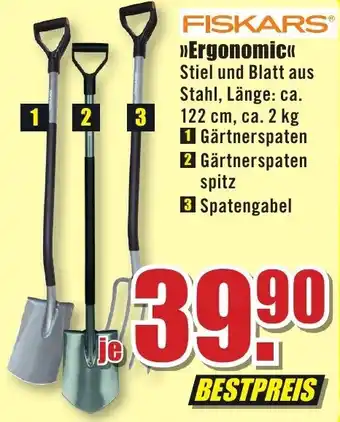 B1 Discount Baumarkt Fiskars Ergonomic Angebot