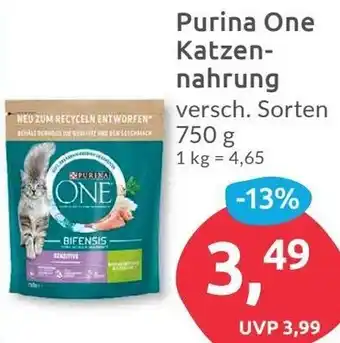 Budni Purina One Katzennahrung 750 g Angebot