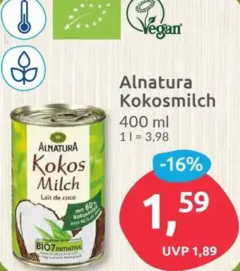 Budni Alnatura Kokosmilch 400 ml Angebot