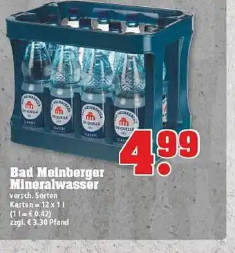 trinkgut Bad Meinberger Mineralwasser Angebot