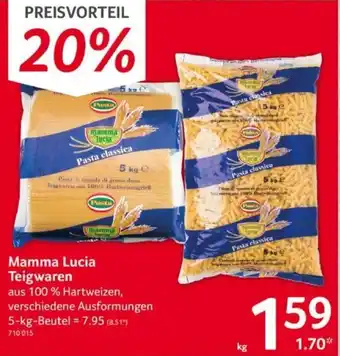 Selgros Mammia Lucia Teigwaren 5 kg Beutel Angebot