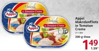 Selgros Appel Makrelenfilets in Tomaten Creme 200 g Dose Angebot