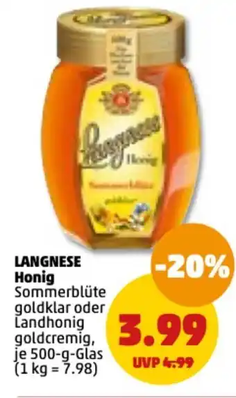 PENNY Langnese Honig 500g Angebot