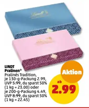 PENNY Lindt Pralinen 130-200g Angebot