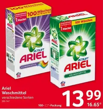 Selgros Ariel Waschmittel Angebot