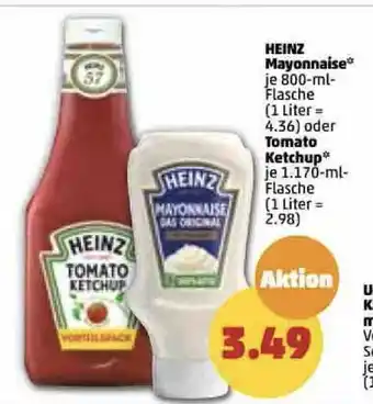 PENNY Heinz Mayo 800ml o. Ketchup 1170ml Angebot