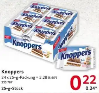 Selgros Knoppers 25 g Stück Angebot