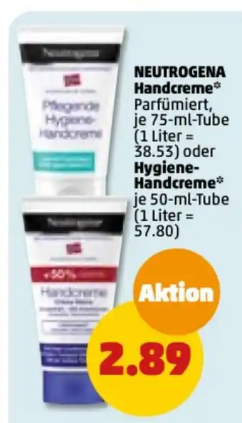 PENNY Neutrogena Handcreme 75ml Hygiene-Handcreme 50ml Angebot