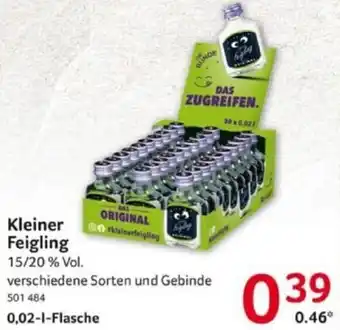 Selgros Kleiner Feigling 0,02 L Flasche Angebot