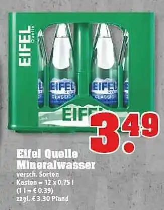 trinkgut Eifel Quelle Mineralwasser Angebot