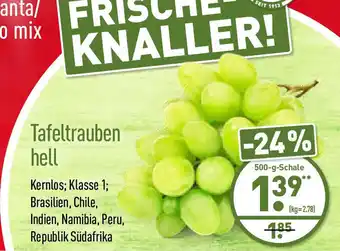 Aldi Nord Tafeltrauben  hell 500g Angebot