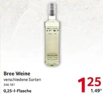 Selgros Bree Weine 0,25 L Flasche Angebot