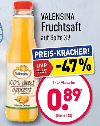 Aldi Nord Valensina Fruchtsaft 1L Angebot