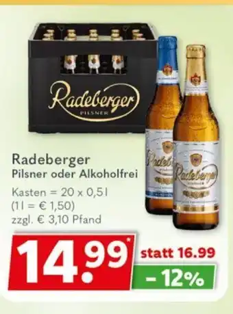 Getränkeland Radeberger Pilsener 20*500ml Angebot