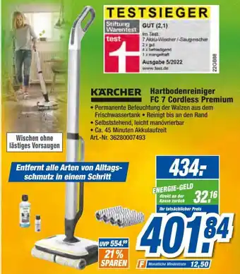 expert Techno Land Kärcher Hartbodenreiniger FC 7 Cordless Premium Angebot