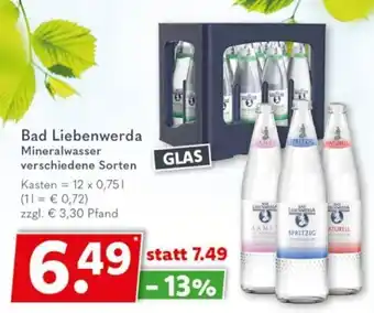 Getränkeland Bad Liebenwerda Mineralwasser 12*750ml Angebot