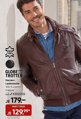 Galeria Globe Trotter Herren Lederjacke Angebot