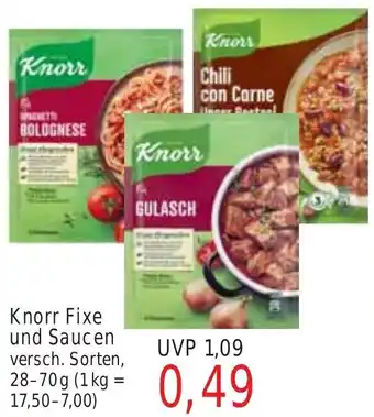 Wiglo Wunderland Knorr Fixe und Saucen 28-70 g Angebot